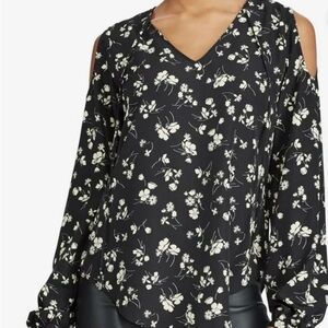 Ralph Lauren Black Floral Blouse